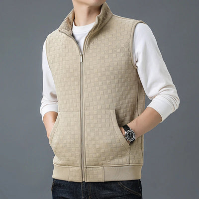 Vitro Checkered Knit Vest