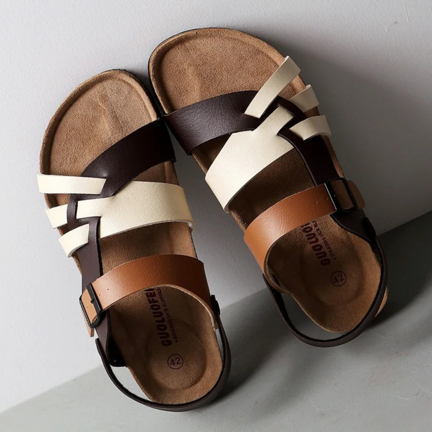 Monte Carlo Tri-Tone Woven Sandal