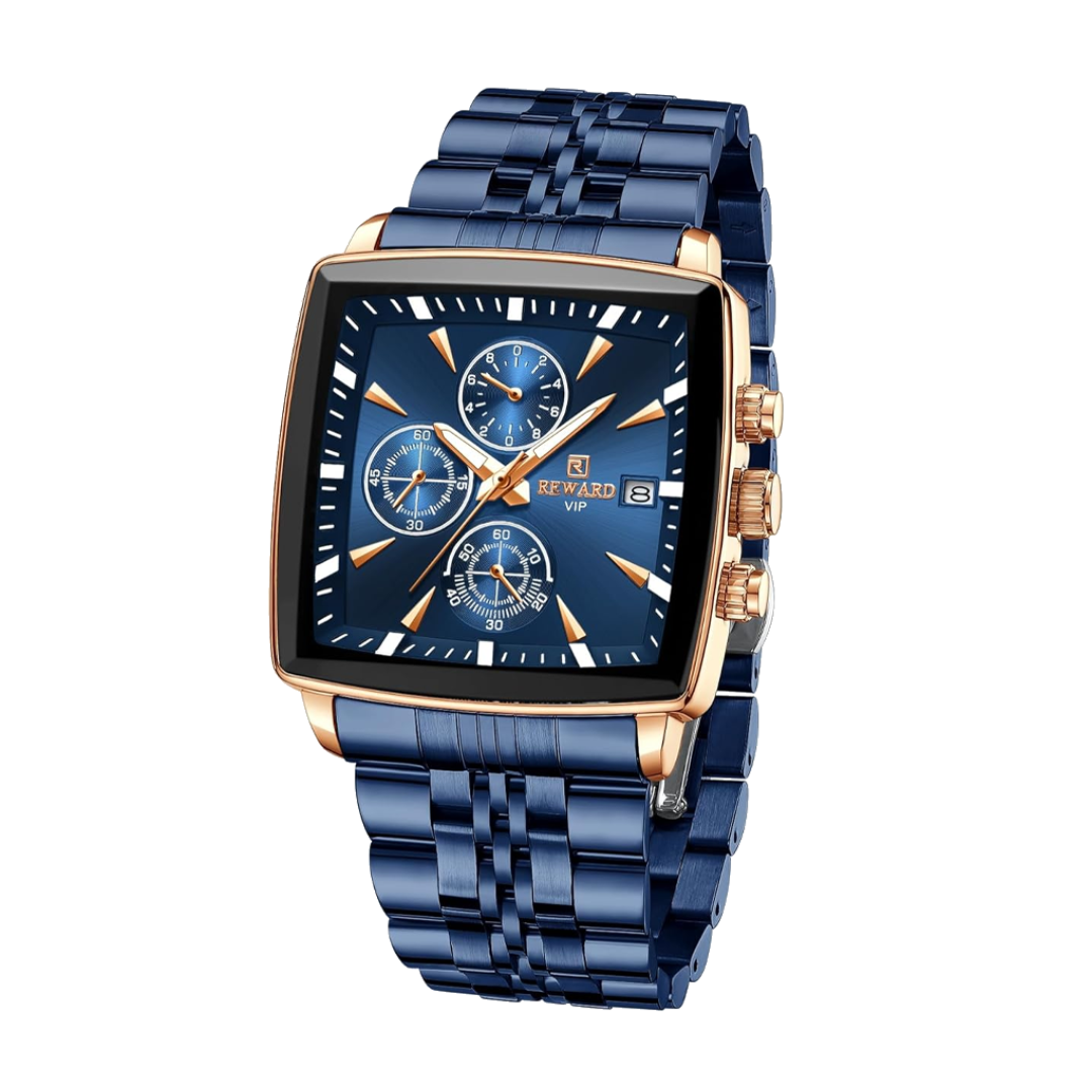 Troy | Men's Rectangular Luxury Quartz Wristwatch