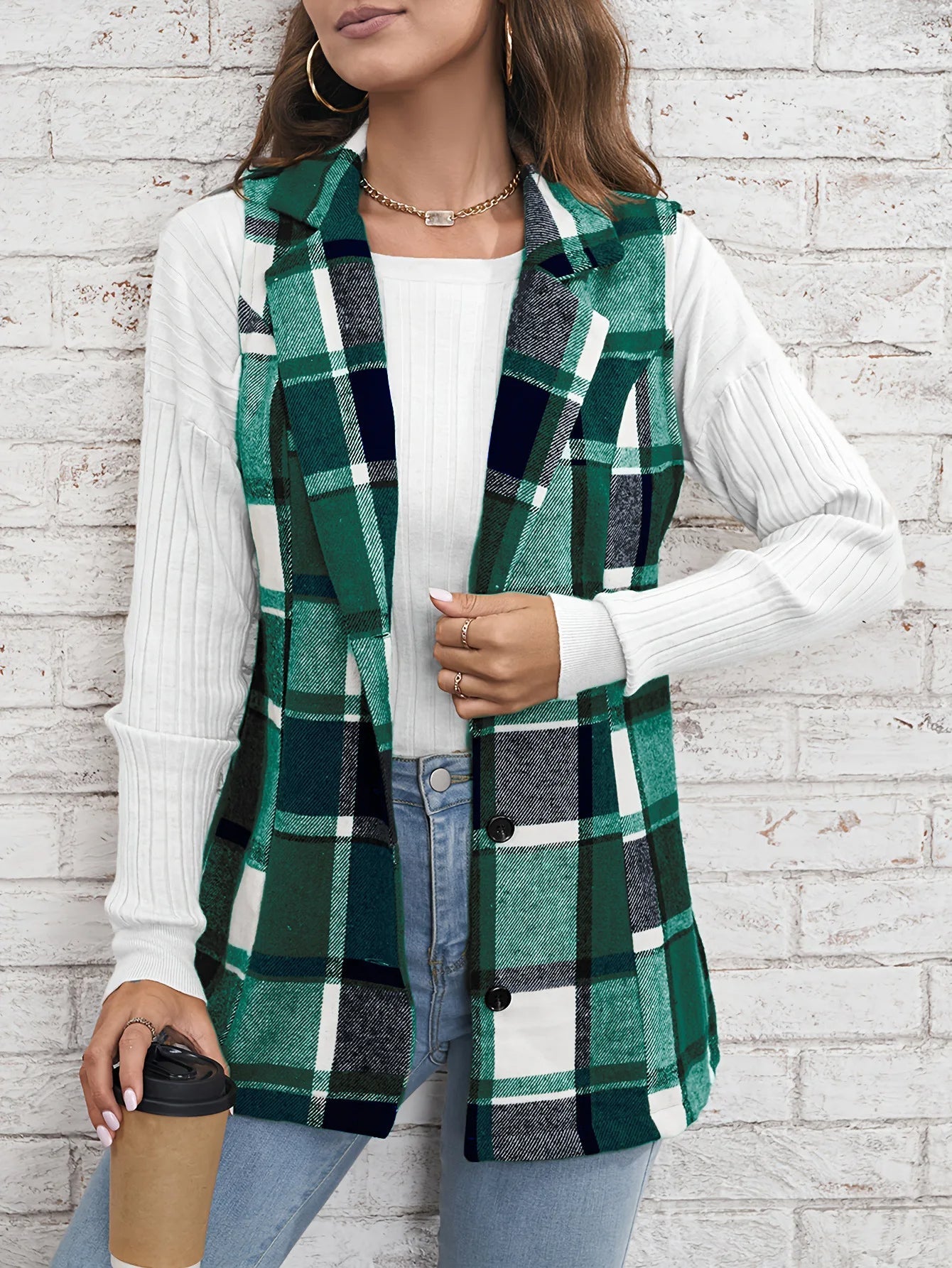 Camden Wool Plaid Vest