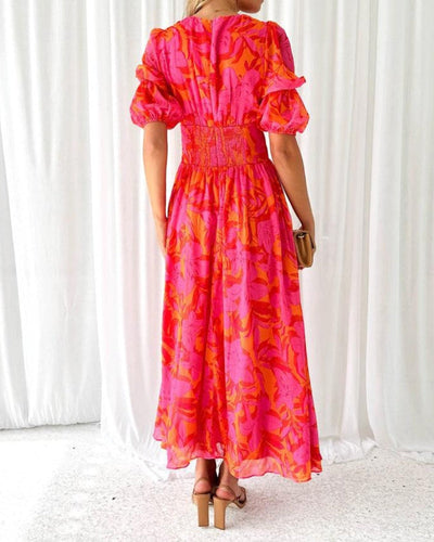 Derana ~ Rose maxi dress