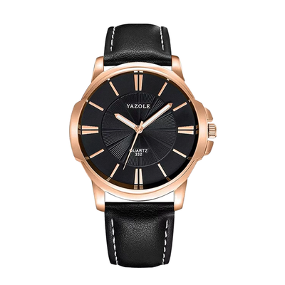 Gavin | Opulent Glass Leather Watch | 45mm
