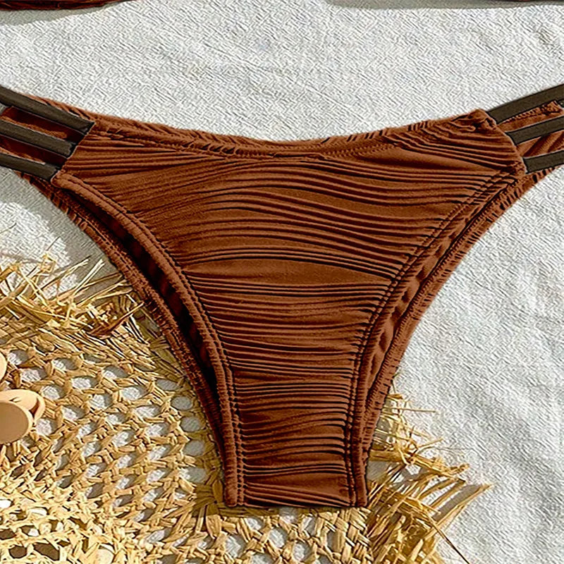 Tulum Ruched Bandeau Bikini Set