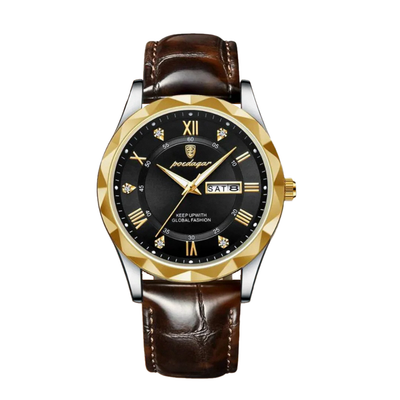 Brody | Elegant Leather Strap Quartz Watch