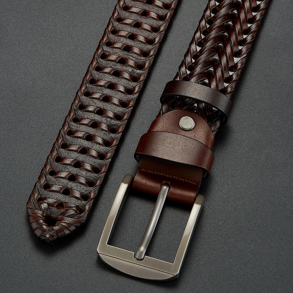 Kingsley Woven Leather Belt