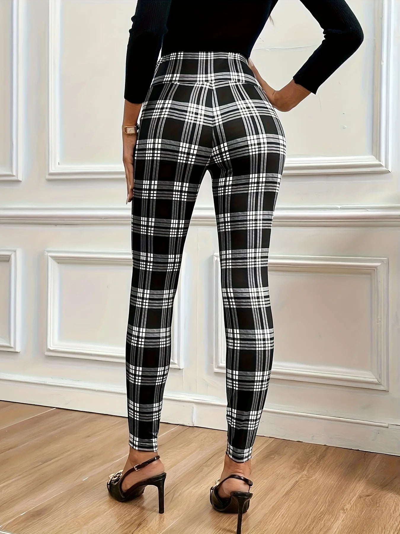 Madison High-Waist Plaid Legging