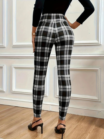 Madison High-Waist Plaid Legging