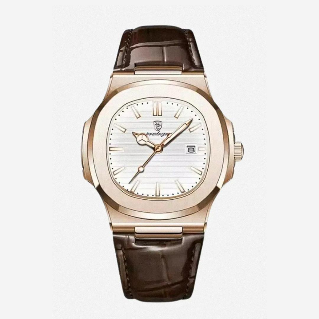 Elias | Sleek Dial Paired with a Classic Leather