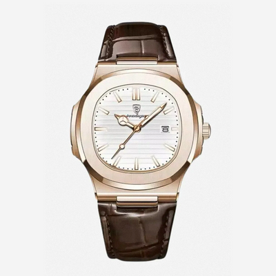 Elias | Sleek Dial Paired with a Classic Leather