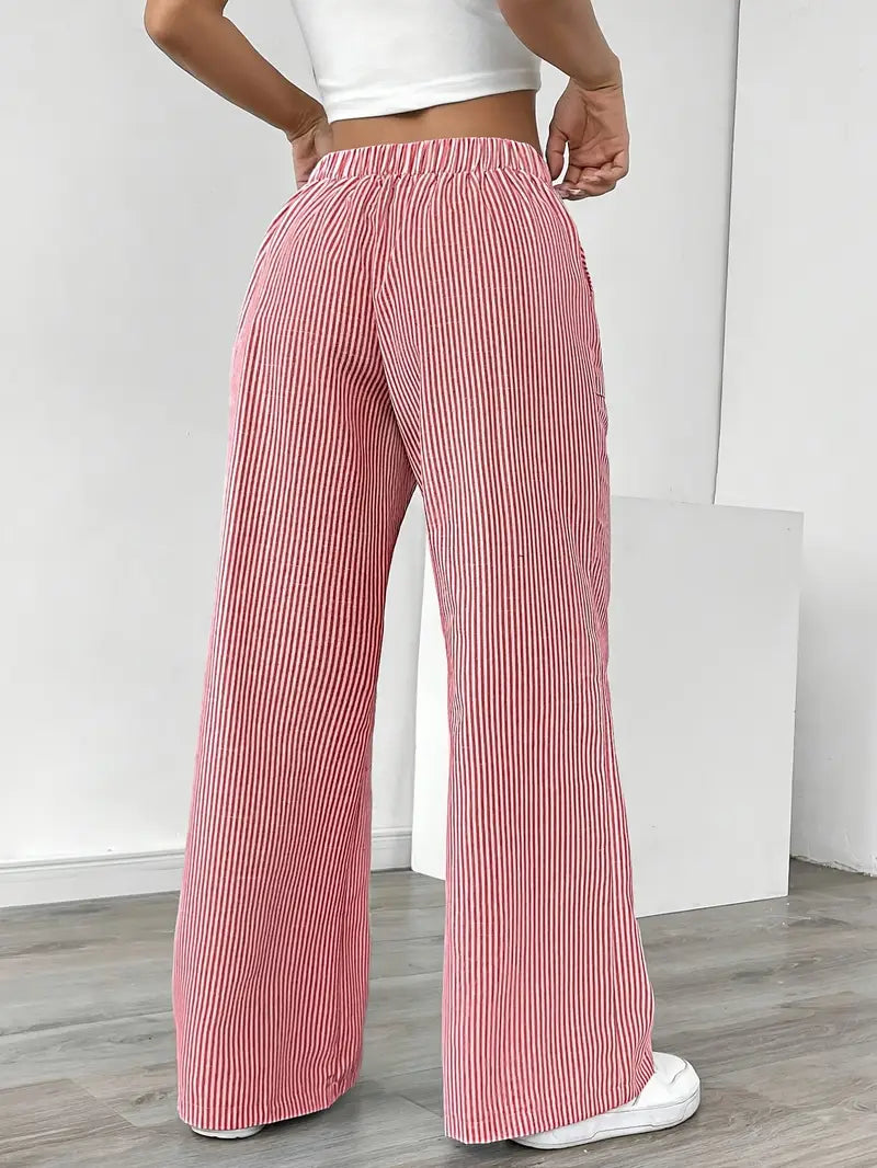Alina™ | Elegant Striped Pants with Pockets