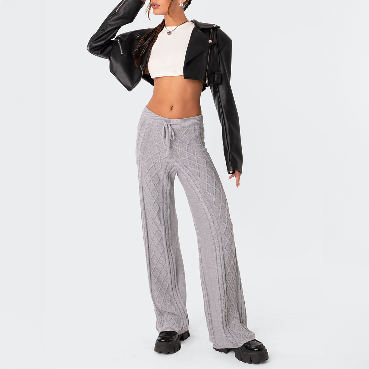 Amara Knit Wide-Leg Pants