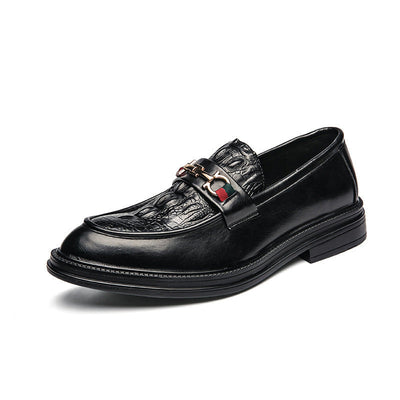 Monaco Embossed Leather Loafers