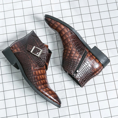 "Ambassador" Ankle Leather Boots