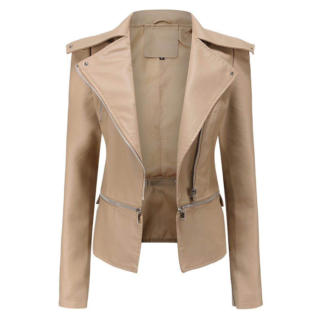 Avencea - Elegant Leather Jacket