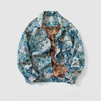 "Atlas" Embroidered Denim Jacket