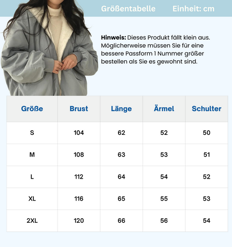 Avencea Oversized Bomber Jacket | Reversible Winter Jacket for Women