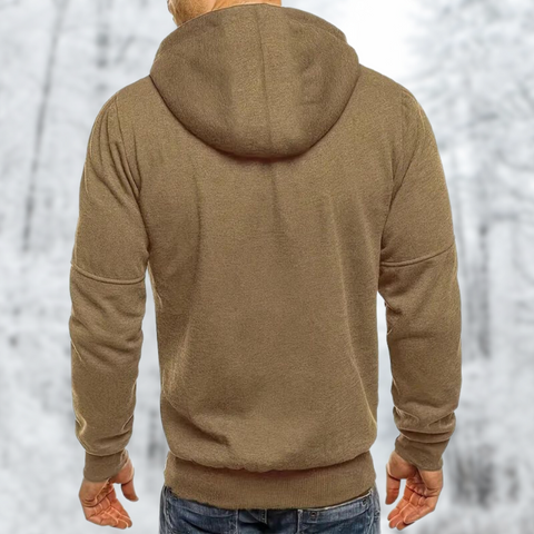 Men's Hoodie - Stylish Jacket with Zipper and Hood, High-Quality Material