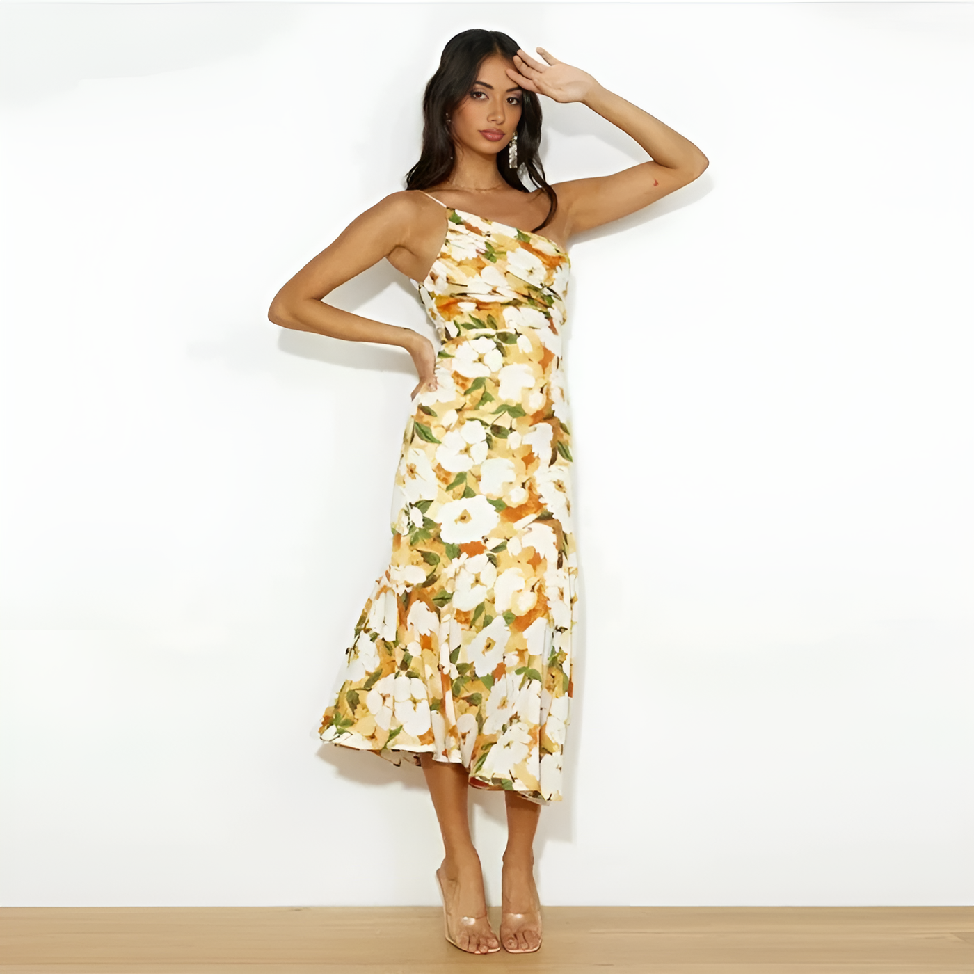 Ashley ~ Maxi Dress with Floral Pattern