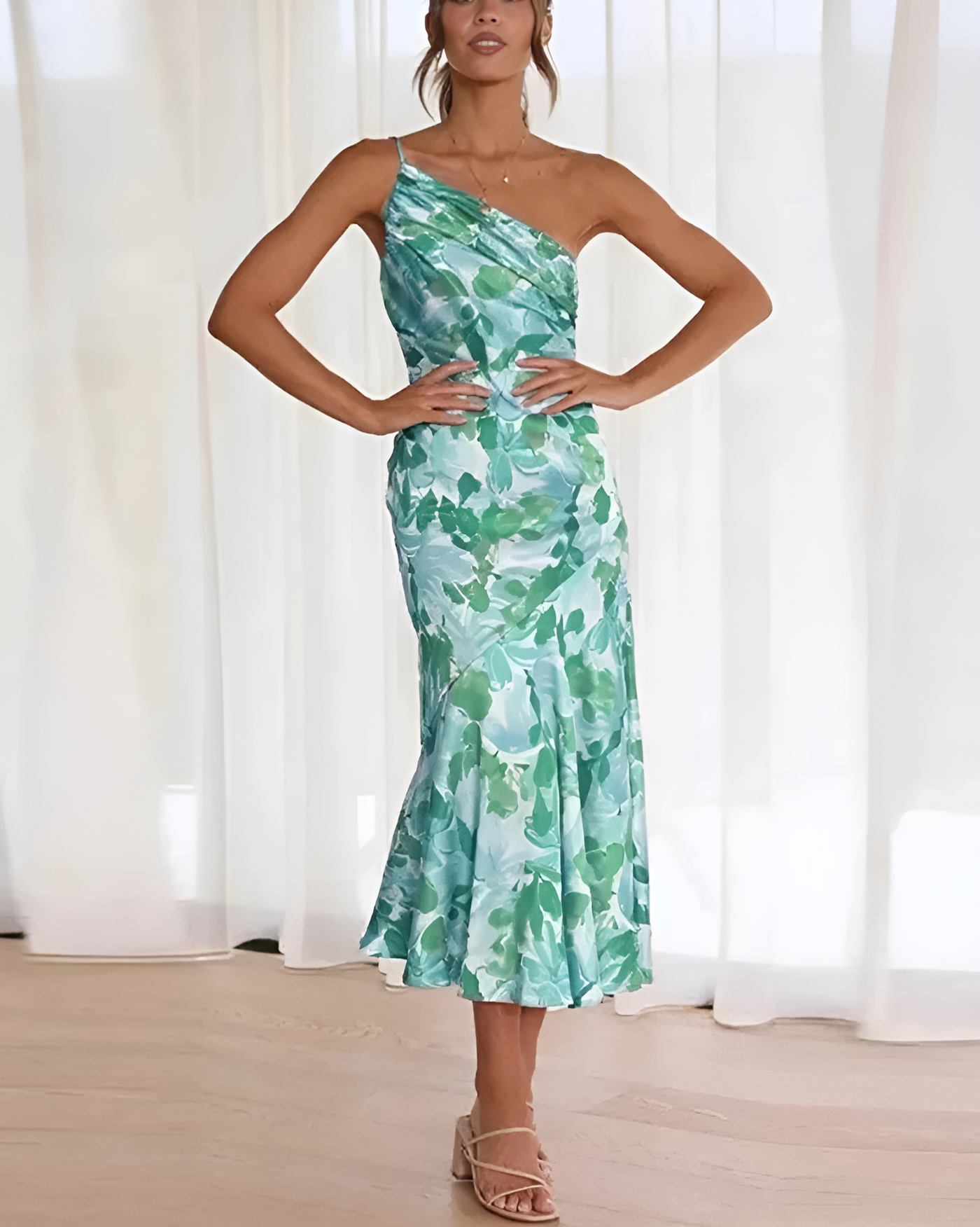 Ashley ~ Maxi Dress with Floral Pattern