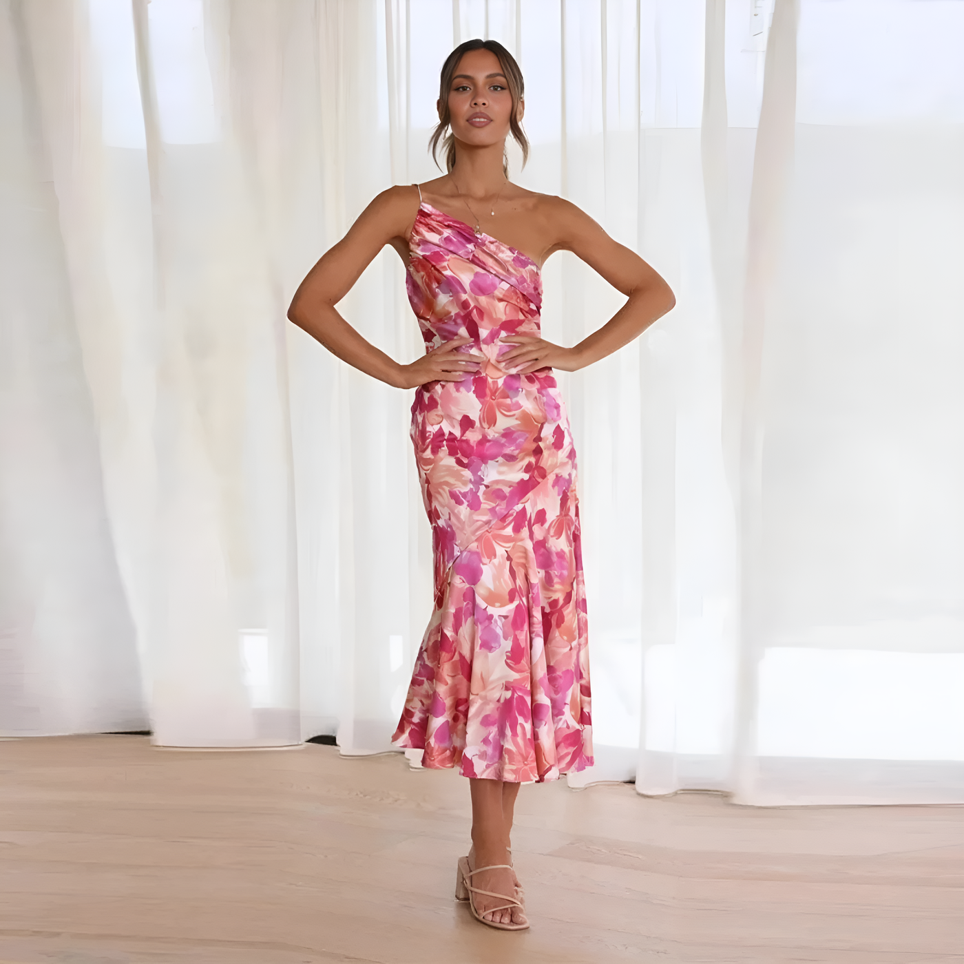 Ashley ~ Maxi Dress with Floral Pattern