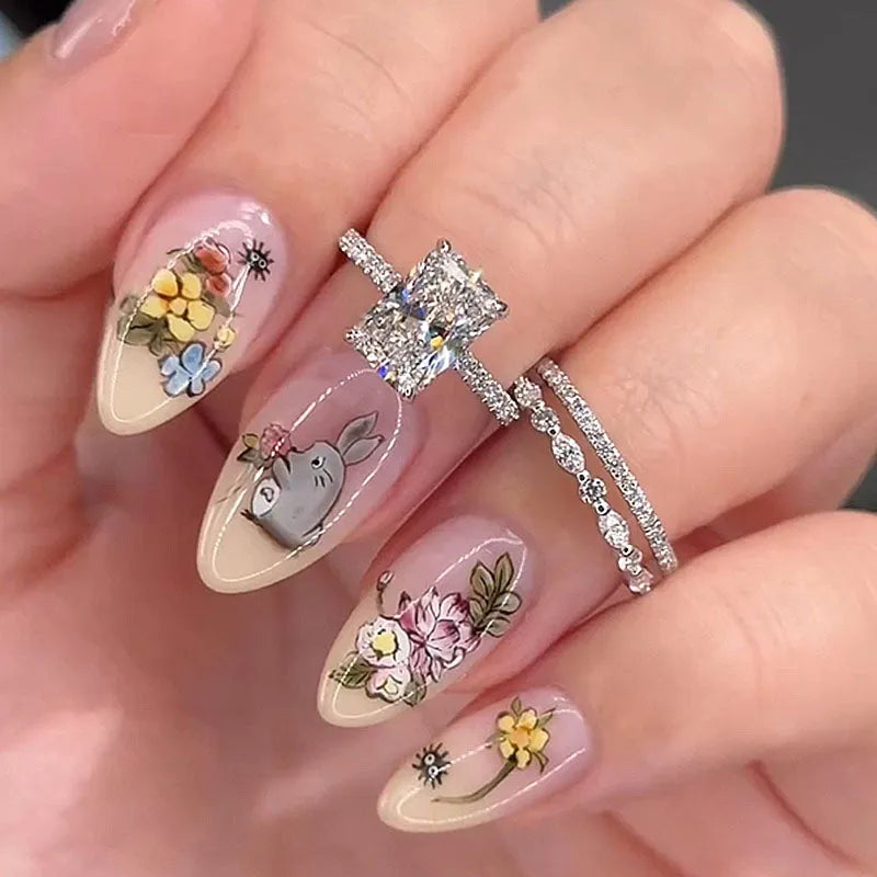 Jaily 3PC Wedding Ring Set | White Gold 18k