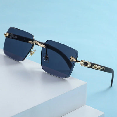 Panthion Square Rimless Sunglasses