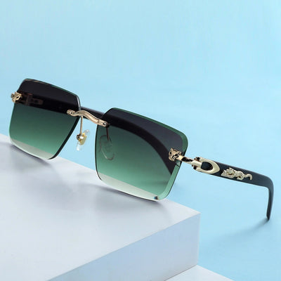 Panthion Square Rimless Sunglasses