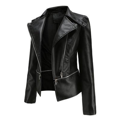 Avencea - Elegant Leather Jacket