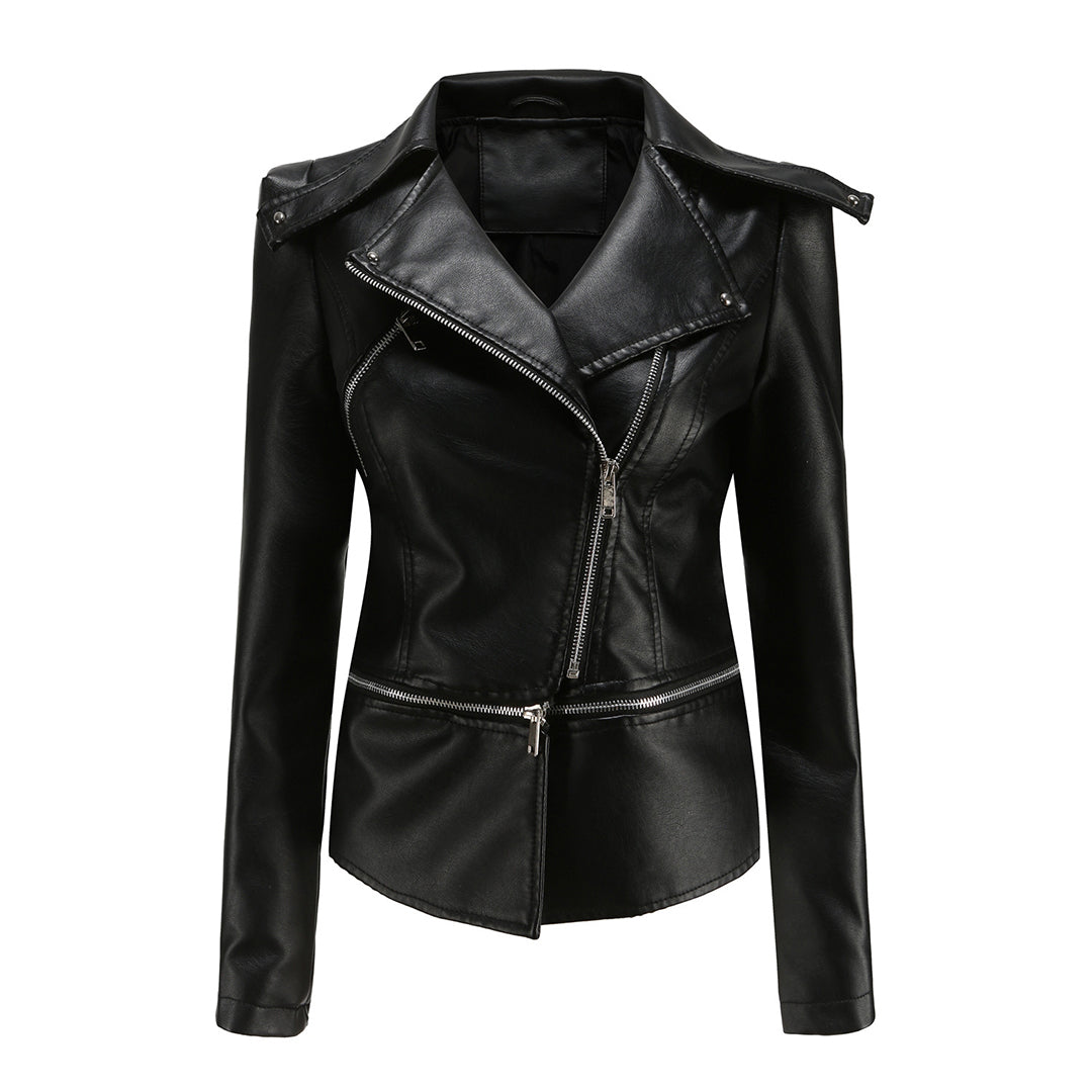 Avencea - Elegant Leather Jacket