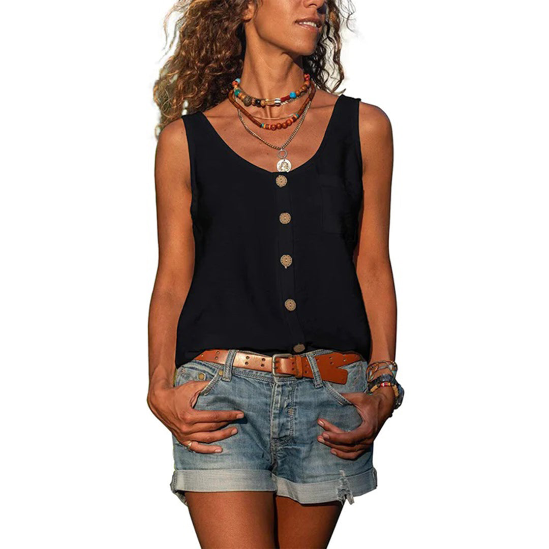 Avencea - Casual Sleeveless Top
