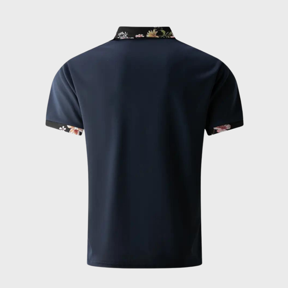 Avencea - Polo Shirt with Floral Print for Casual and Stylish Use