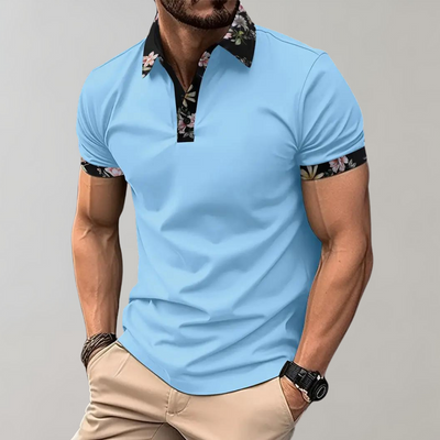 Avencea - Polo Shirt with Floral Print for Casual and Stylish Use