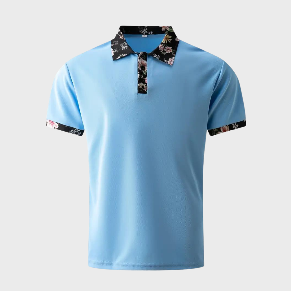 Avencea - Polo Shirt with Floral Print for Casual and Stylish Use