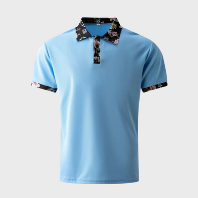 Avencea - Polo Shirt with Floral Print for Casual and Stylish Use