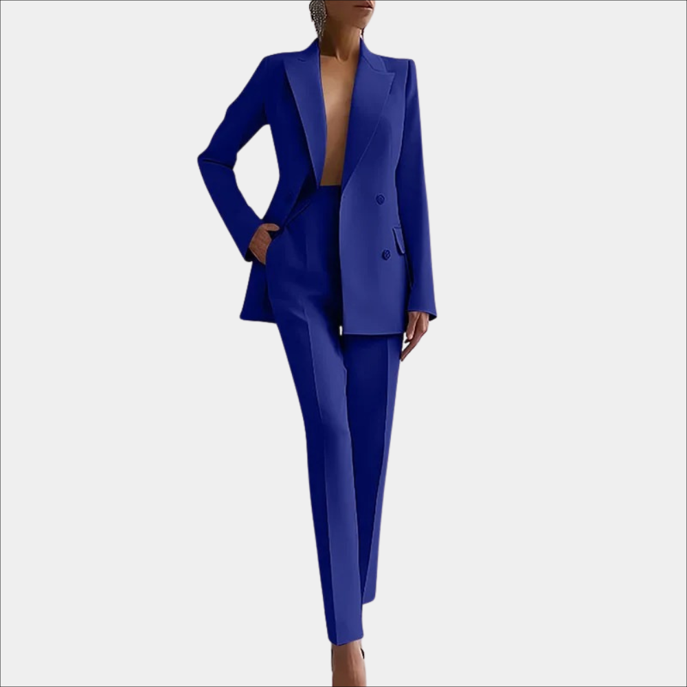 Avencea - Elegant Women's Set with Chic Blazer and Tailored Trousers