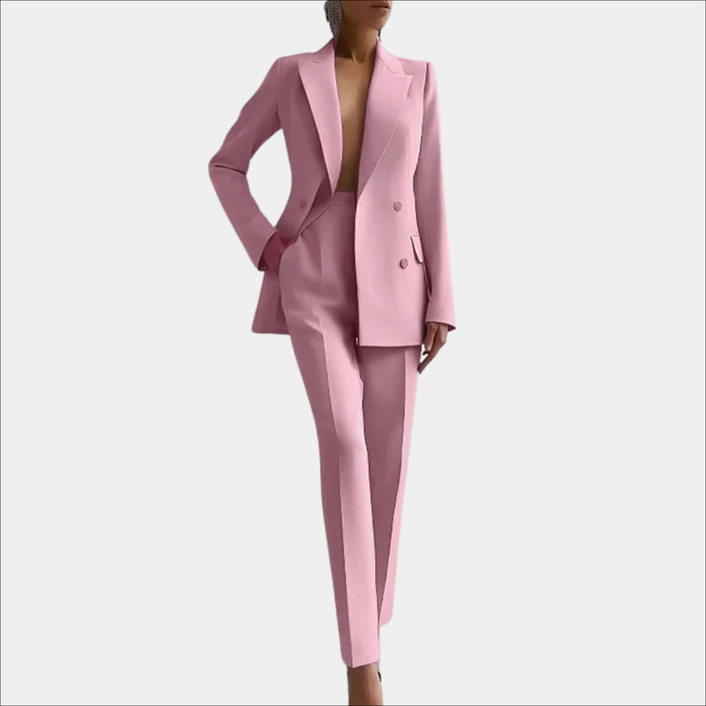 Avencea - Elegant Women's Set with Chic Blazer and Tailored Trousers