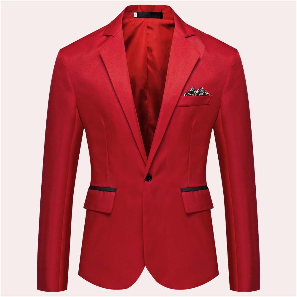 Avencea - Stylish men's blazer made of polyester fiber