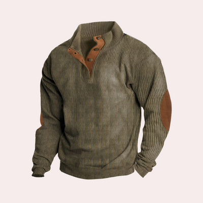 Avencea - Men's Casual Ribbed Sweatshirt
