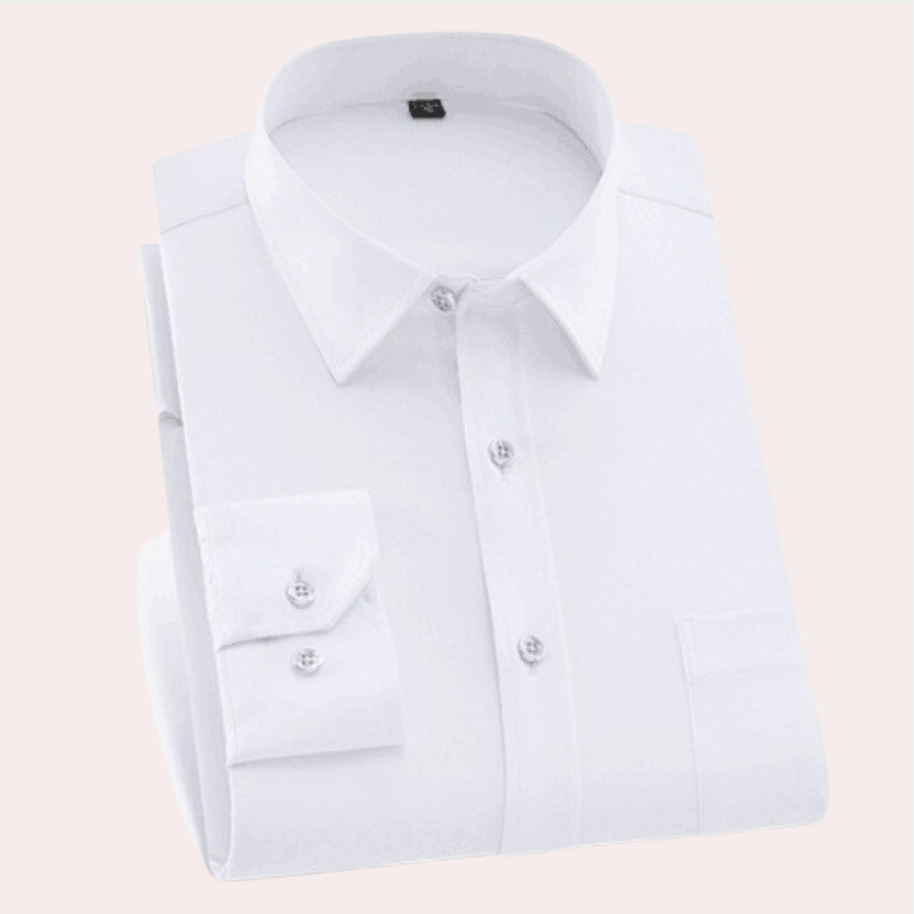 Avencea - Classic Wrinkle-Free Shirt for Men with High Elasticity and Slim Fit