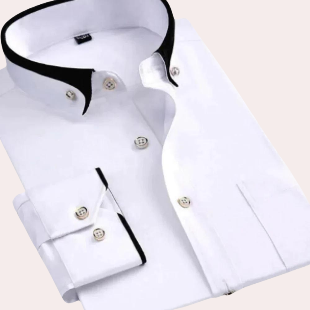 Avencea - Elegant Men's Shirt with Buttons