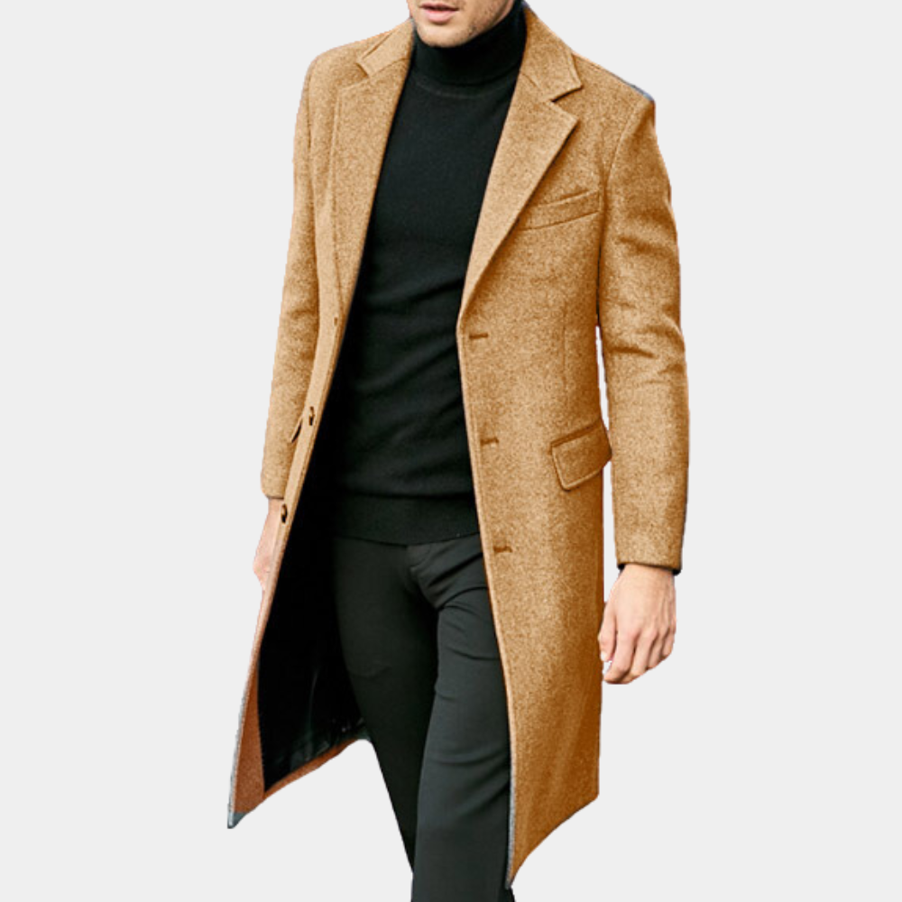 Pioggia Nobile – Tailored Wool Trench Coat