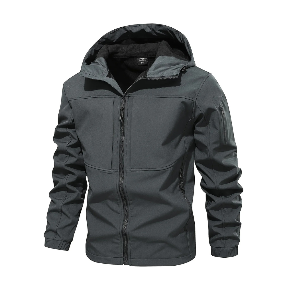 Avencea - Waterproof Fleece Outdoor Jacket for Men (with Hood)