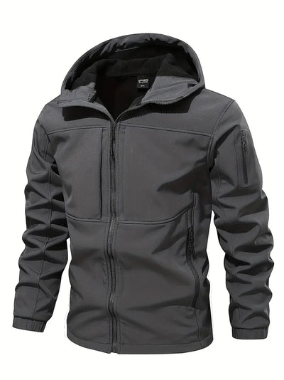 Avencea - Waterproof Fleece Outdoor Jacket for Men (with Hood)