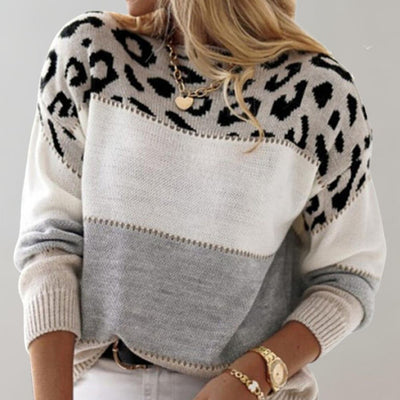 PASCALINE | LEOPARD PRINT CASUAL SWEATER
