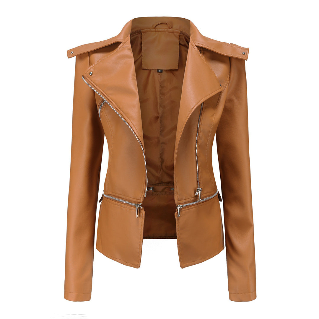 Avencea - Elegant Leather Jacket