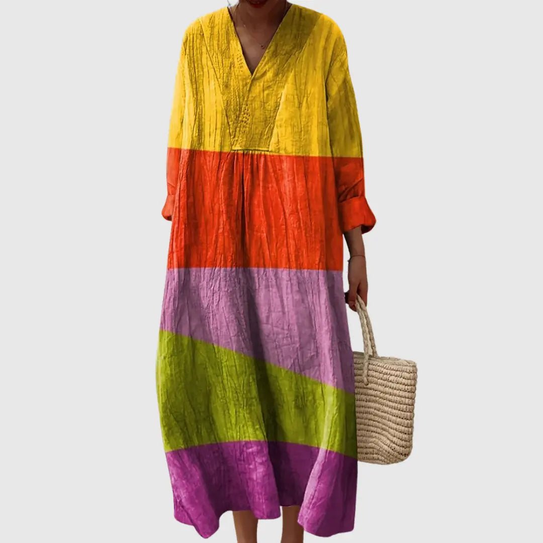 Esme | Sunset Stripe Oversized Maxi Dress