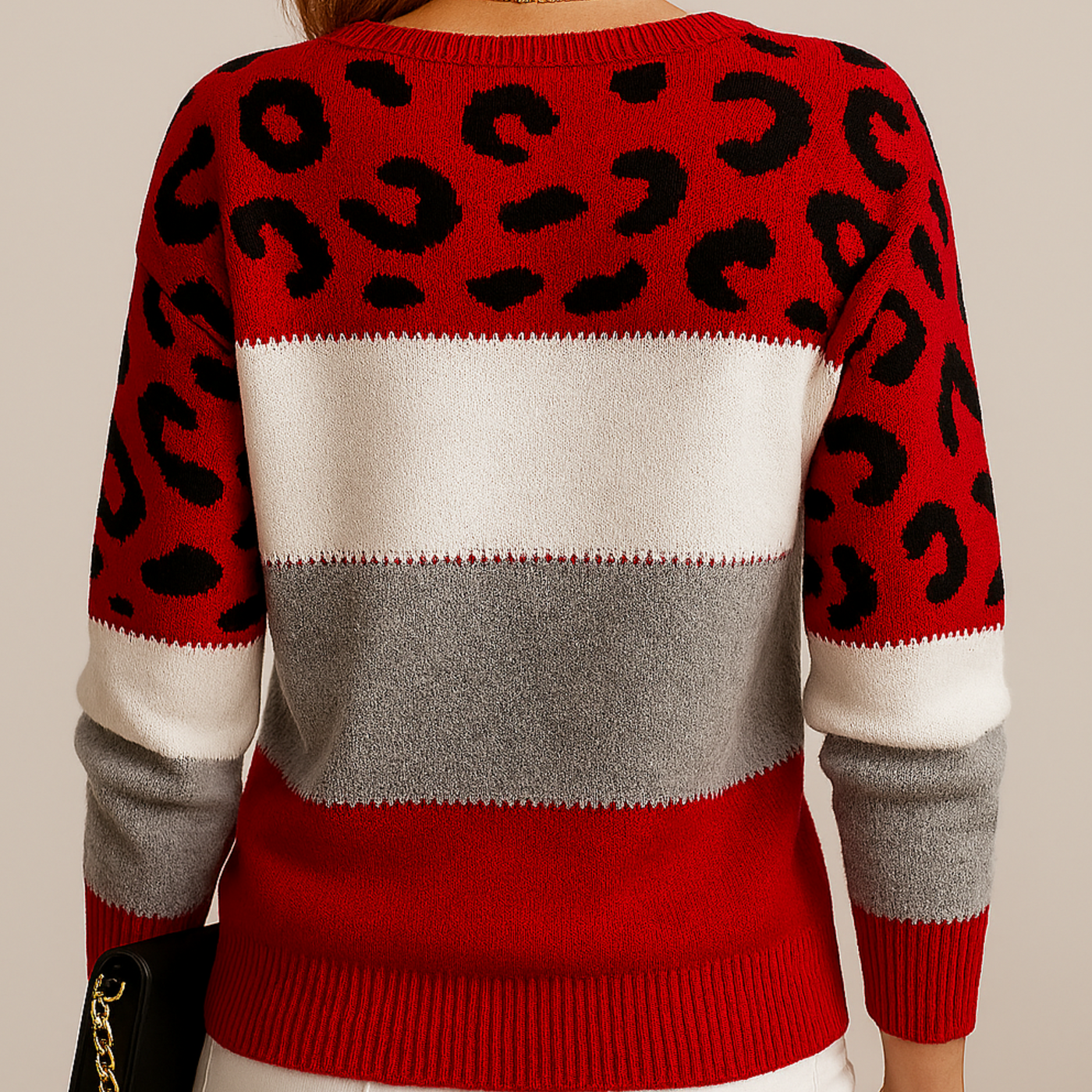 MARVELLA | LEOPARD PRINT CASUAL SWEATER