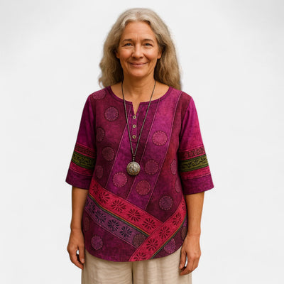 NORTHLINE STUDIO™ | Oversized Colourful Top