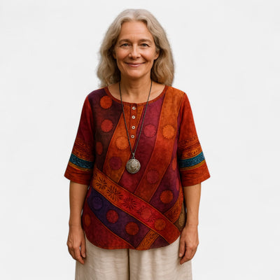 NORTHLINE STUDIO™ | Oversized Colourful Top