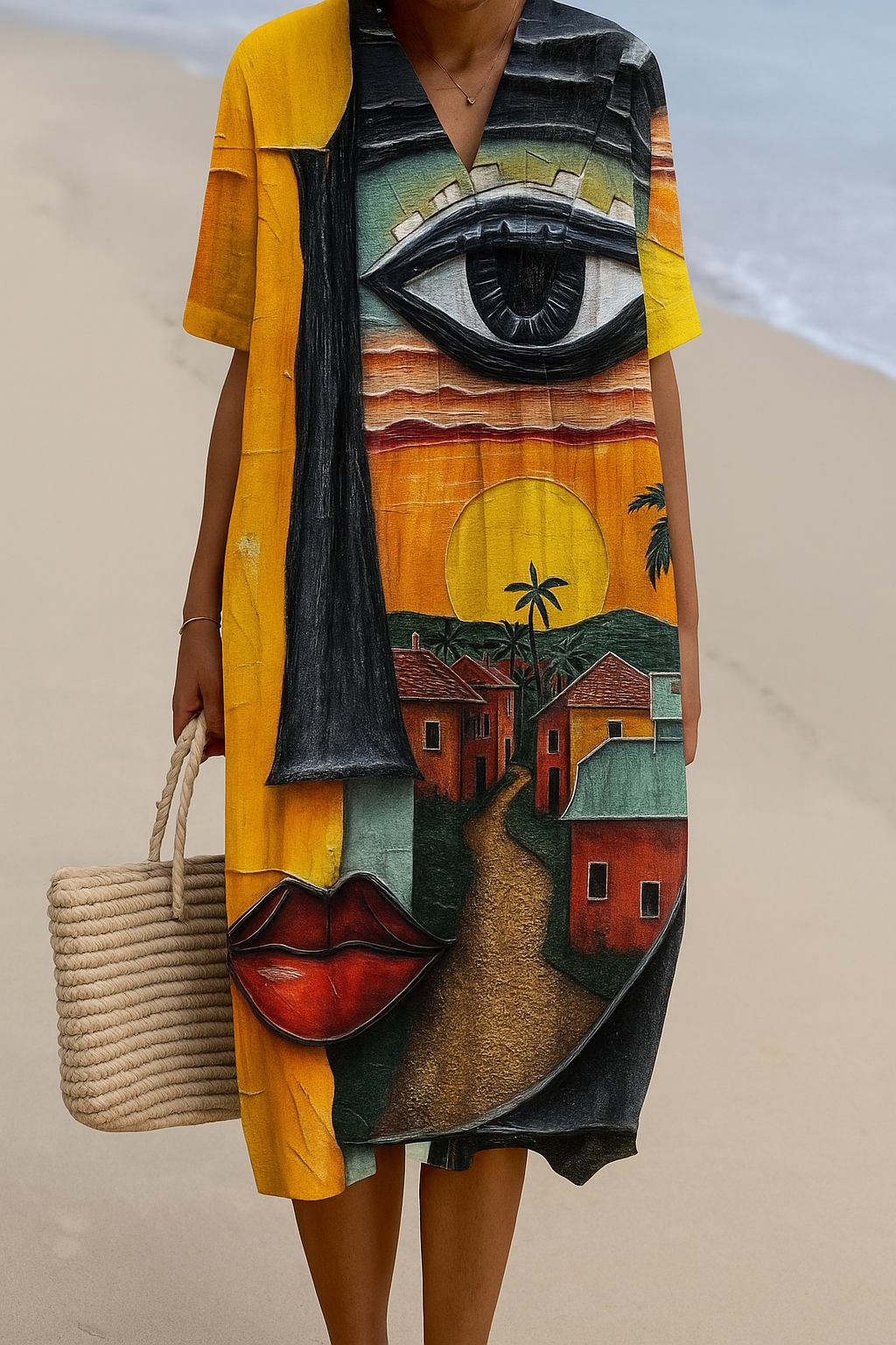 Tania - Artist-Inspired Cotton Dress